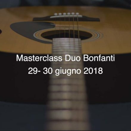 Masterclass Duo Bonfanti 29-30 giugno 2018