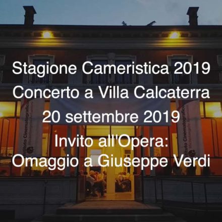 Concerto Villa Calcaterra 20 Settembre 2019