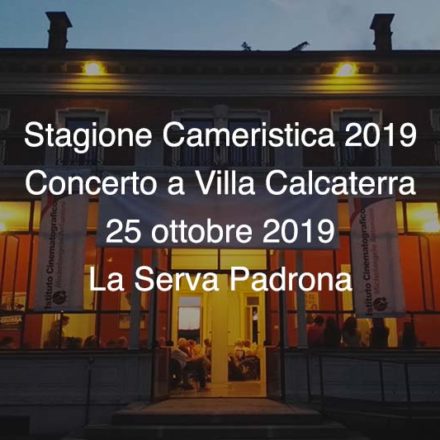 Concerto Villa Calcaterra 25 Ottobre 2019
